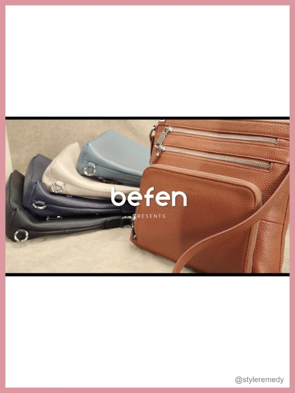 Genuine Leather Crossbody Bag Anti-Theft RFID Wallet